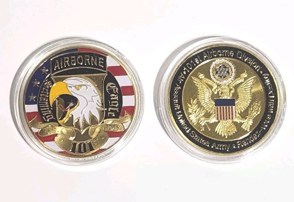 US Army 101st Airborne Division Screaming Eagle Air Assault Challenge Coin