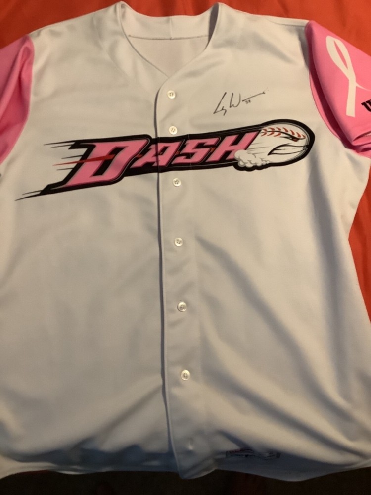 CODY WINIARSKI SIGNED GAME USED JERSEY WINSTON SALEM DASH UVA BASEBALL CAVS