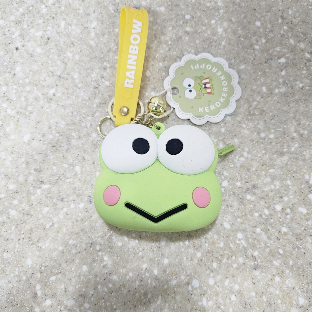 Keroppi Sanrio rubber coin purse pouch wallet case NWT