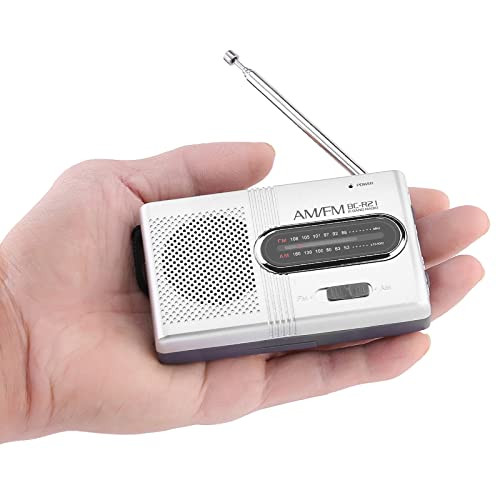 Portable AM FM Radio, Mini Stereo Pocket Radio Battery Operated Small Radio,