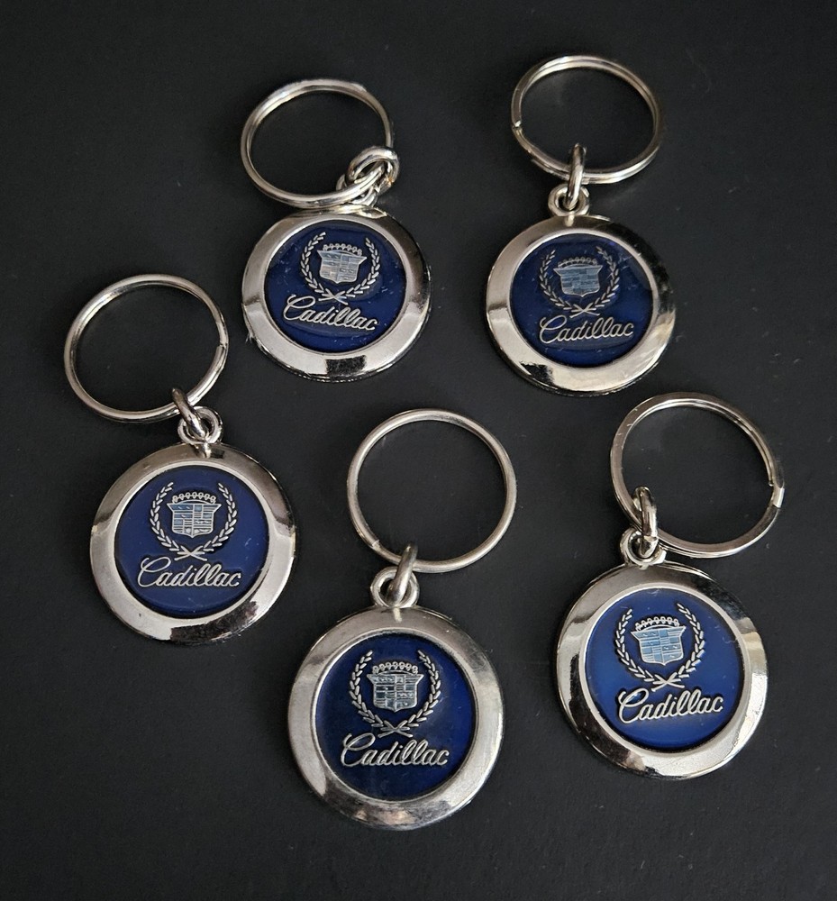 Vintage Cadillac Key Chain Lot Set Of (5)