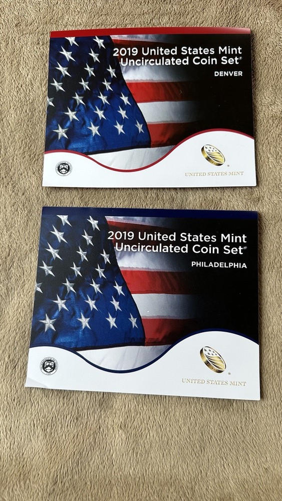 2019 US Mint P&D Uncirculated 20-Coin Set with Original Packaging & COA