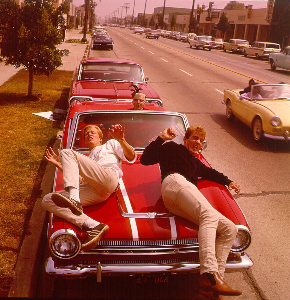 Jan And Dean Photo In The Red Car 8x10 Picture Celebrity Print