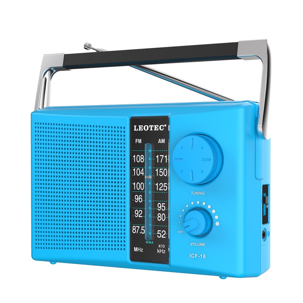 AM/FM Radio with Best Reception, AC or Battery Operated Portable Radio with B...