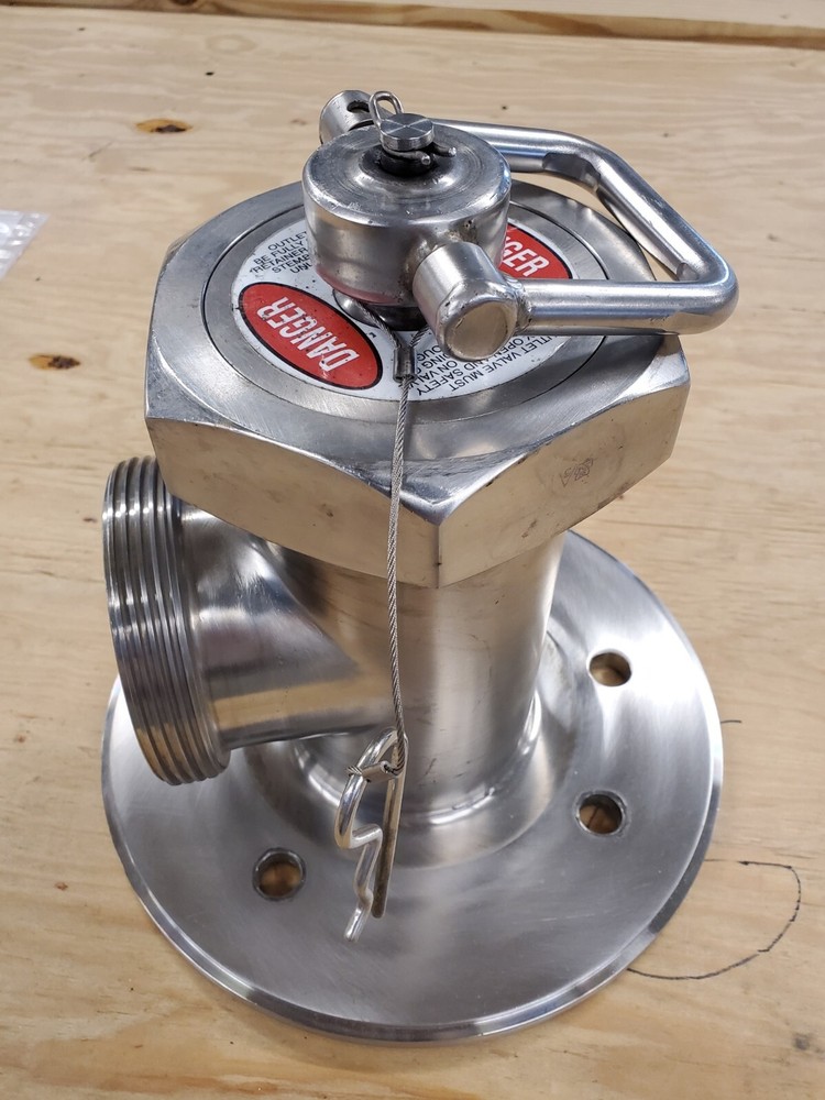 Stainless Steel sanitary plunger Tank outlet valve Tanker stop valve water valve