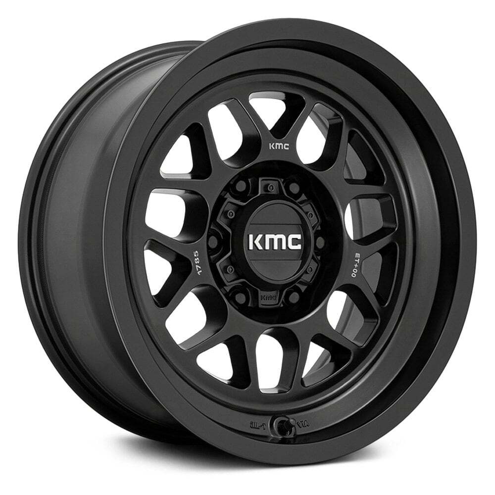 KMC KM725 TERRA 18x8.5 -10 Offset 5x127 71.5 Bore Black Wheels Set of 4