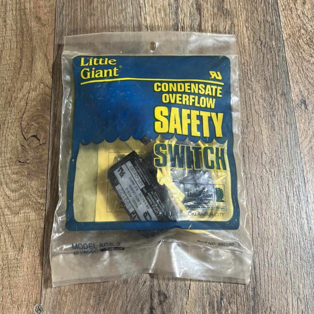 ACS-2 Auxiliary Condensate Drain Pan Overflow Shut-off Switch, 18