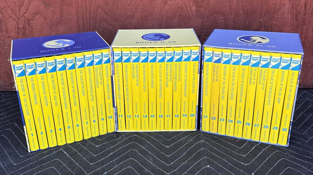 Nancy Drew Mystery Stories Collection Books 1-30 Hardcover Set Carolyn Keene