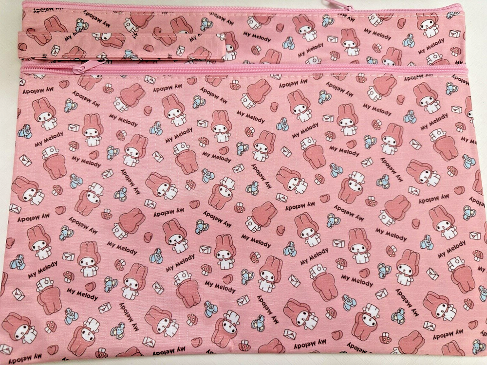 NWOT VINYL SANRIO MY MELODY DOCUMENT HOLDER WITH WRIST STRAP