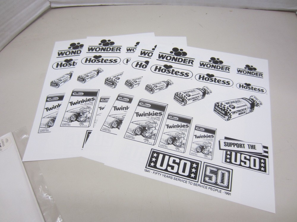 #46 Vintage Continental Baking Wonder/Hostess SUPPORT THE USO Promotional Flyers