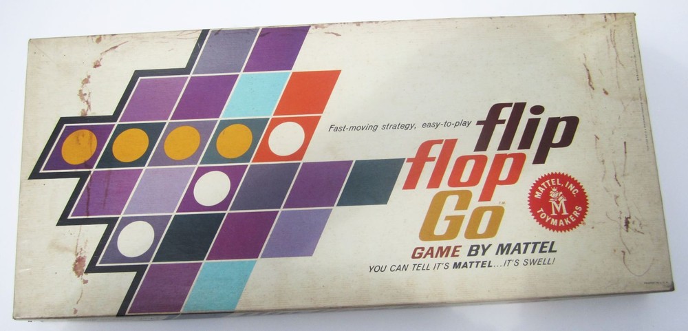 1962 Flip Flop Go Board Game Mattel #460 ALL PARTS SEALED BRAND NEW Vintage