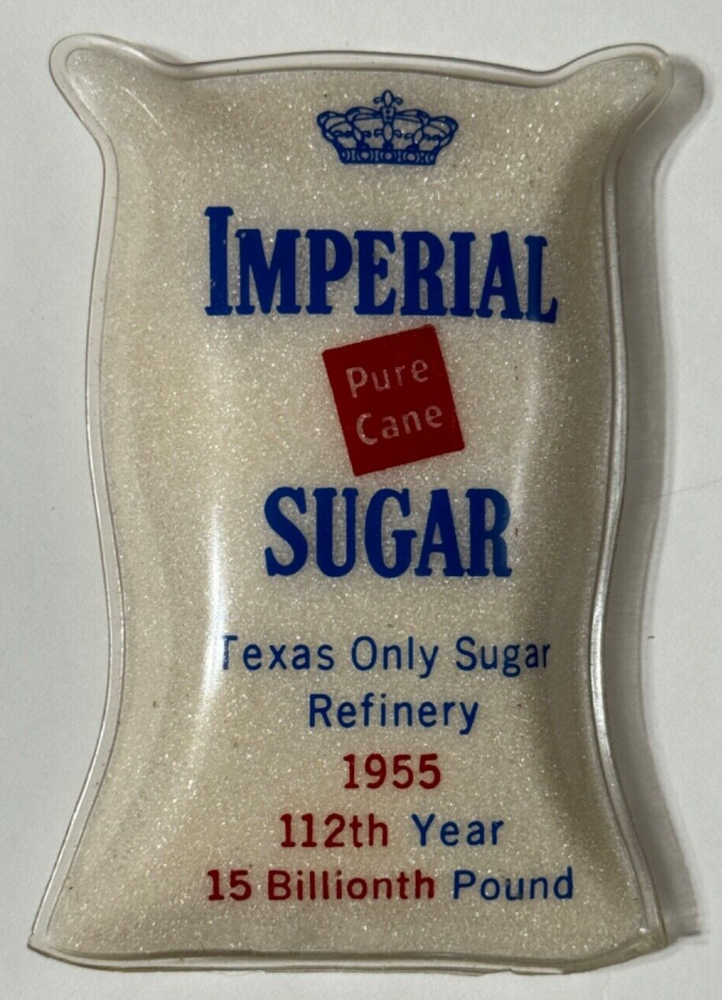 Vintage & Rare 1955 Imperial Sugar Company Advertising,Sack of Sugar Paperweight