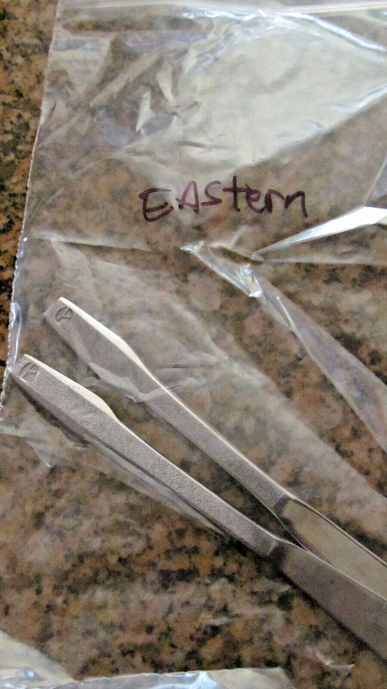 Vintage Eastern Airlines Abco First Class Silverware Knives Set of 2-image