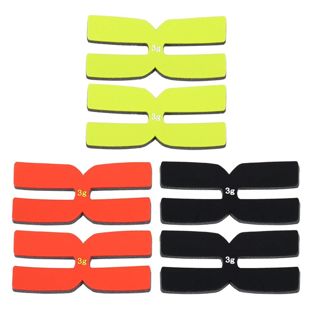 POWERTI 6Pcs 3g Tennis Racket Weight Balance Strips Silicone Tennis Racquet I6S3
