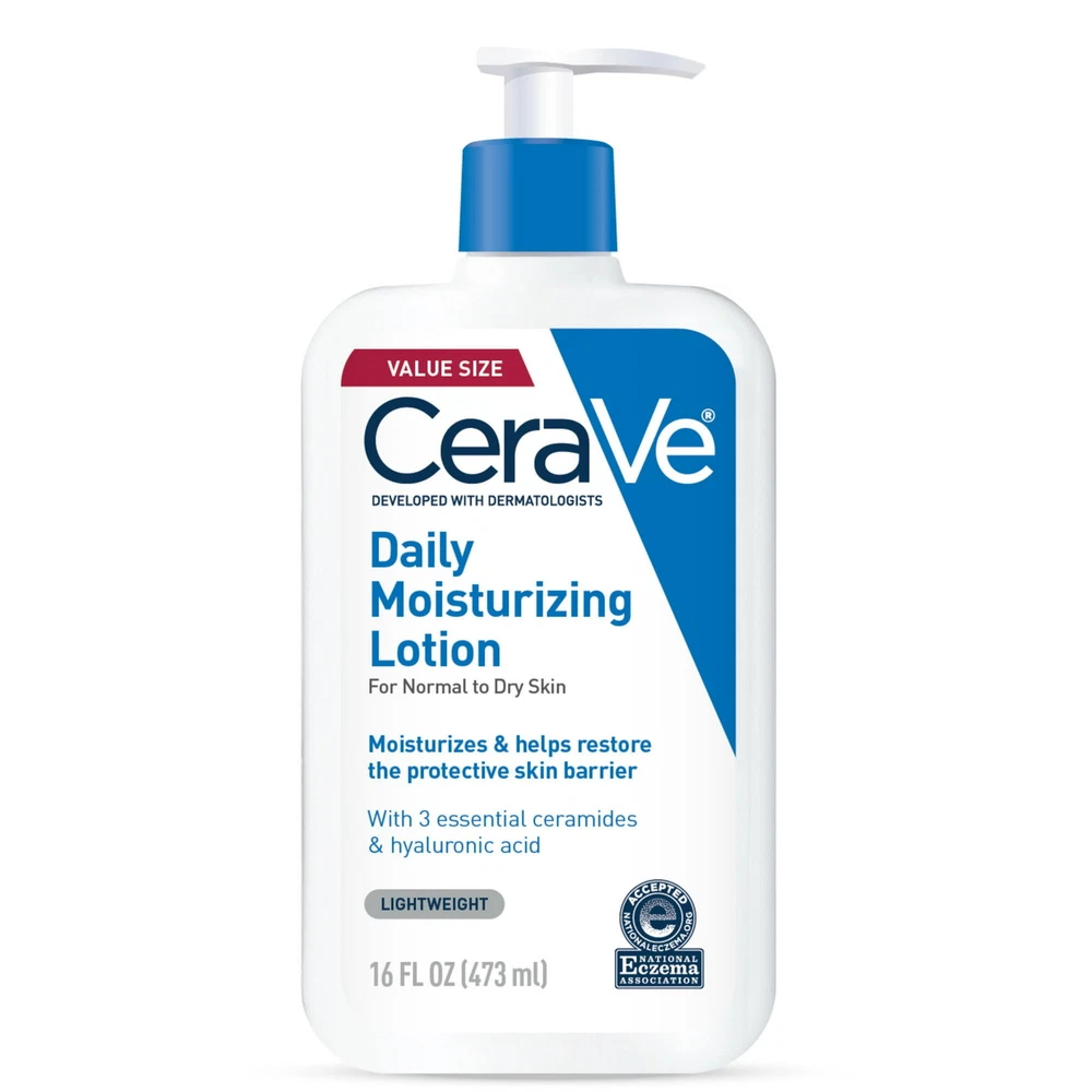 CeraVe Daily Moisturizing Lotion 3 Pack for Normal to Dry Face & Body