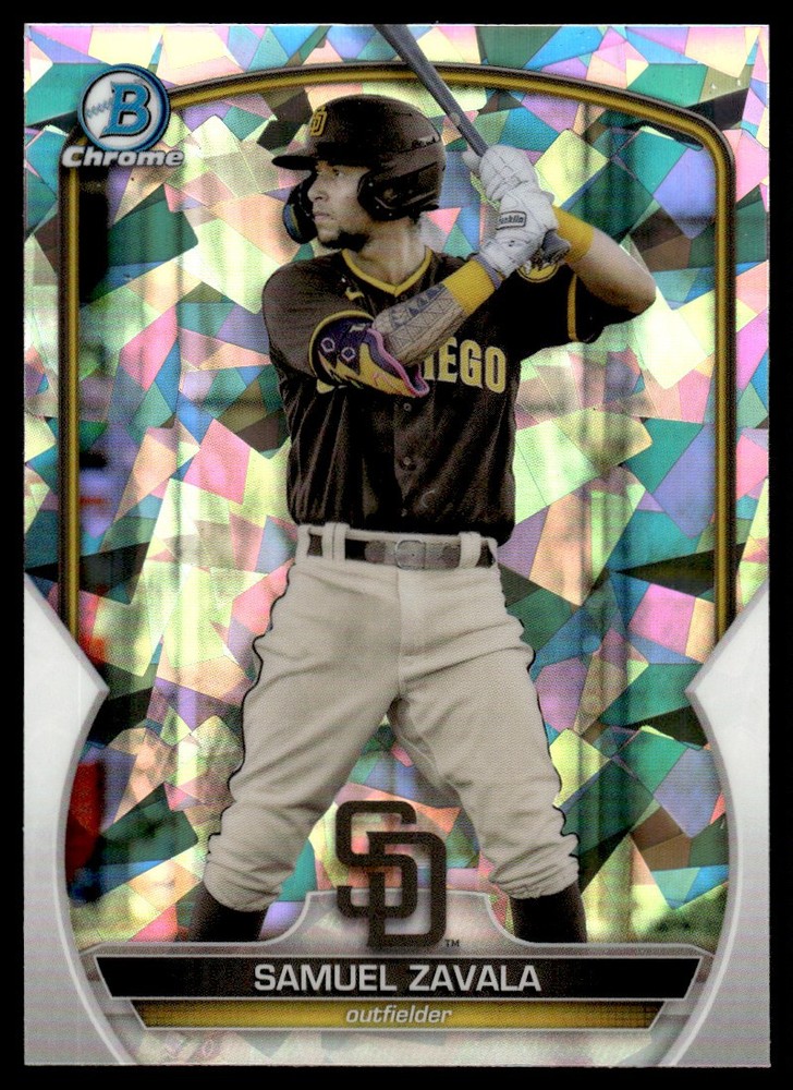 2023 Bowman Chrome Prospects Sapphire Samuel Zavala San Diego Padres #BCP-75