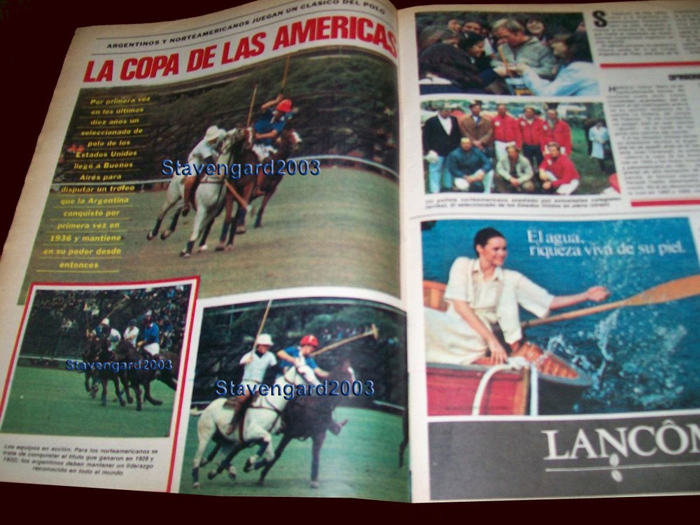POLO AMERICA CUP - ARGENTINA vs USA - La Nacion magazine Argentina 1979