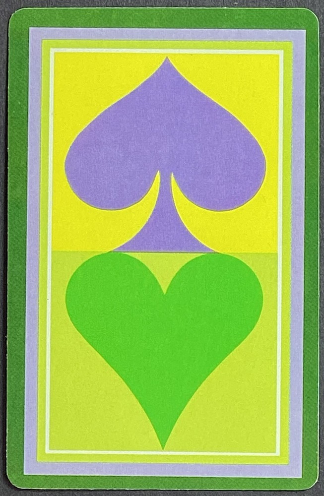 Spade Heart Pips Design Vintage Single Swap Playing Card Queen Diamonds