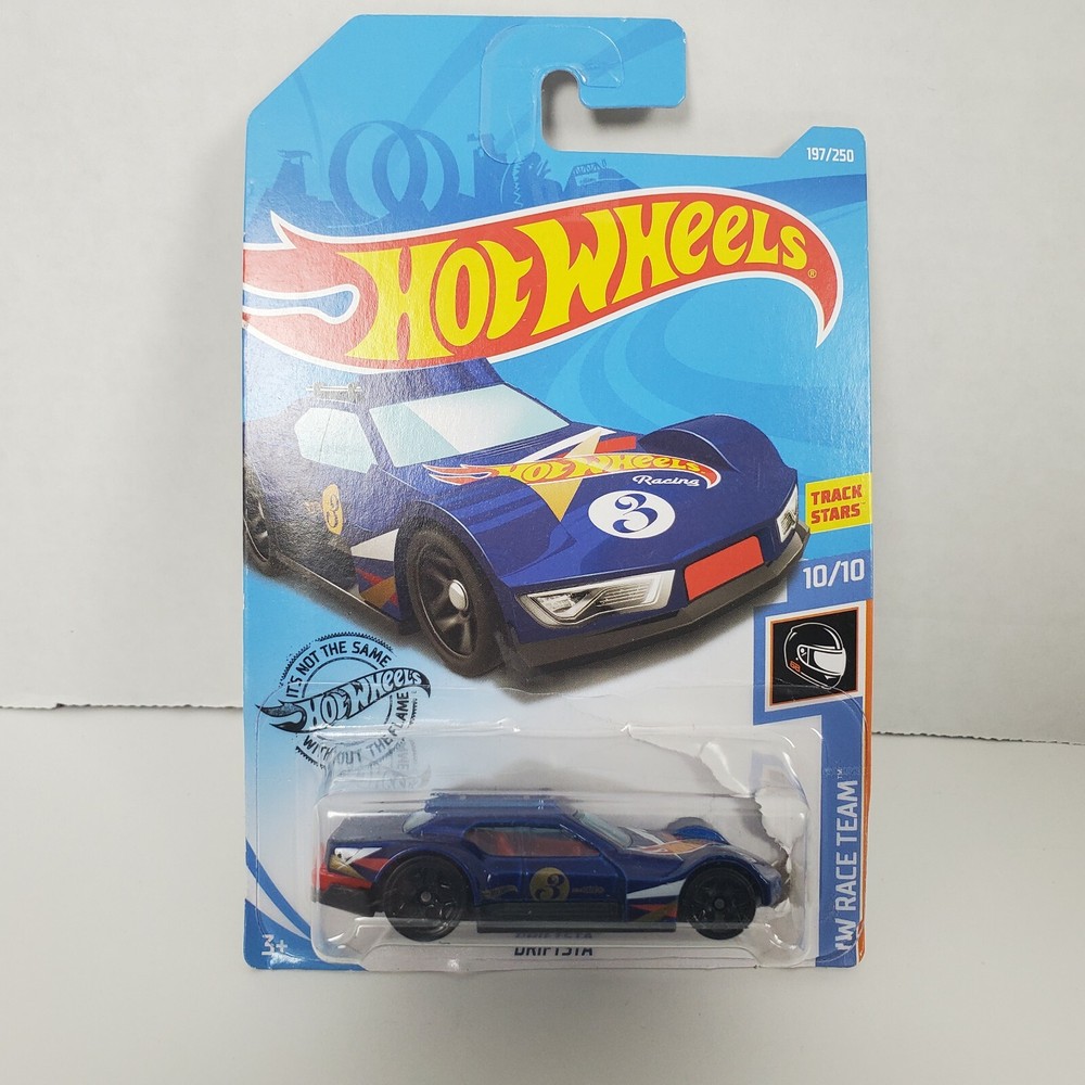2019 Hot Wheels HW Race Team Blue Driftsta 10/10 New #3 197/250