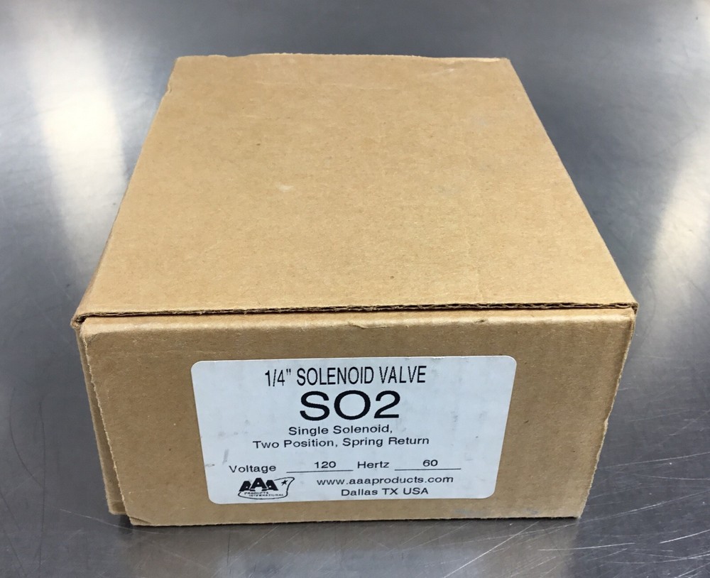 AAA Products  S02  1/4” Single Solenoid Valve 2 Position 120V 60Hz      6B-3-image