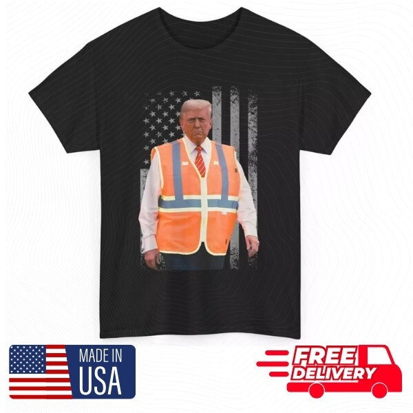 Trump 2025: Making America Clean Again! Funny Garbage Truck Worker Vest T-Shirt