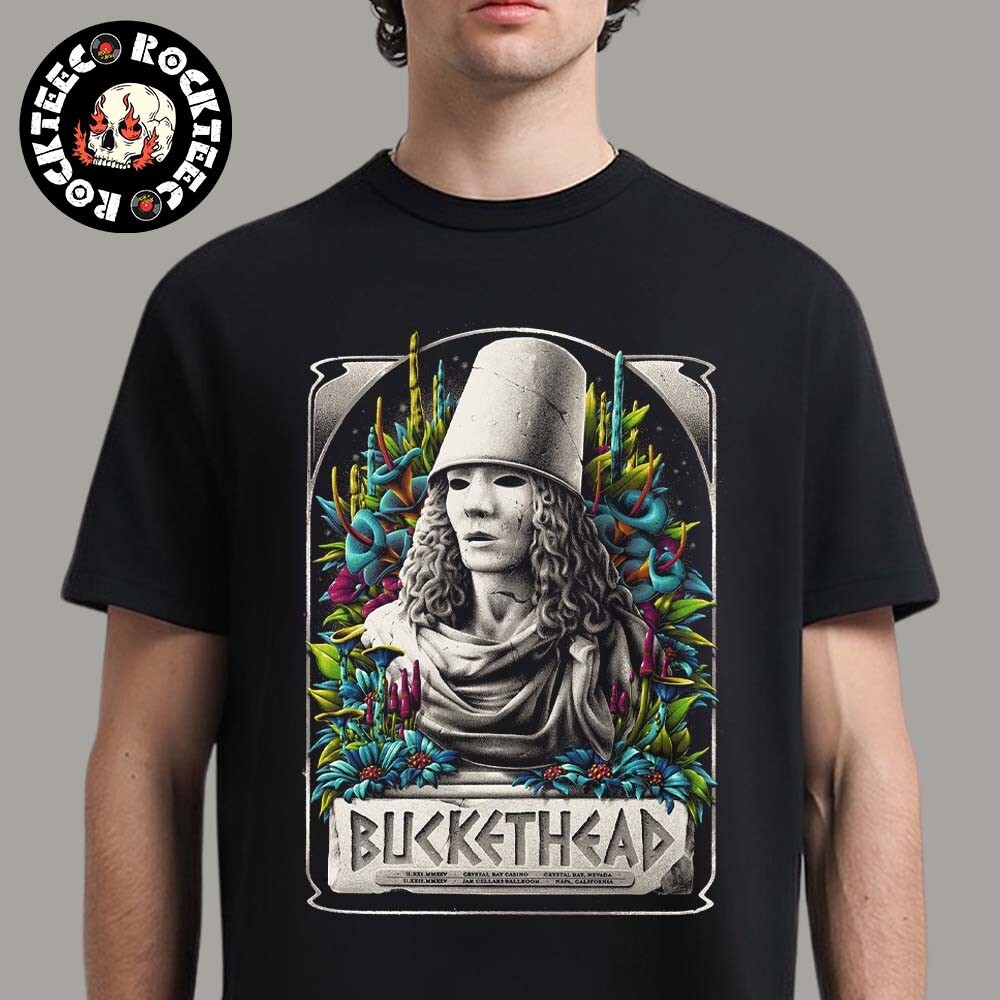 Buckethead 2025 Crystal Baya Tour T-Shirt for Feb 21-22 Shows