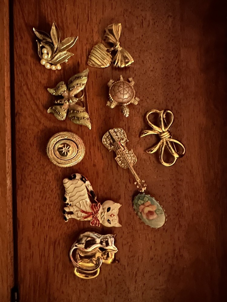 Set Of 10 Brooch Pin’s Vintage AVON (RARE Estate Sell