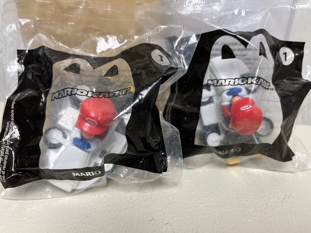 (2)2022 McDONALD'S Mario Kart #1 Deluxe Nintendo HAPPY MEAL TOYS 12/11/24 M