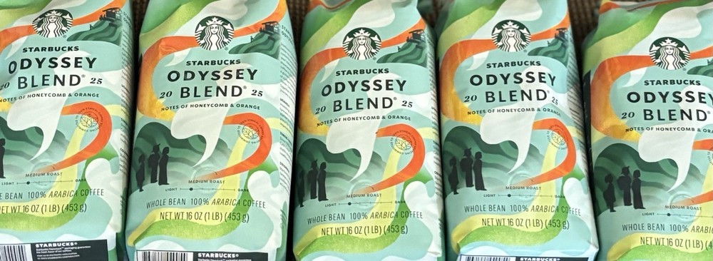 Starbucks 2025 Odyssey Blend Whole Bean Coffee 5 Bags 5 Lbs Nov 2025 Best By
