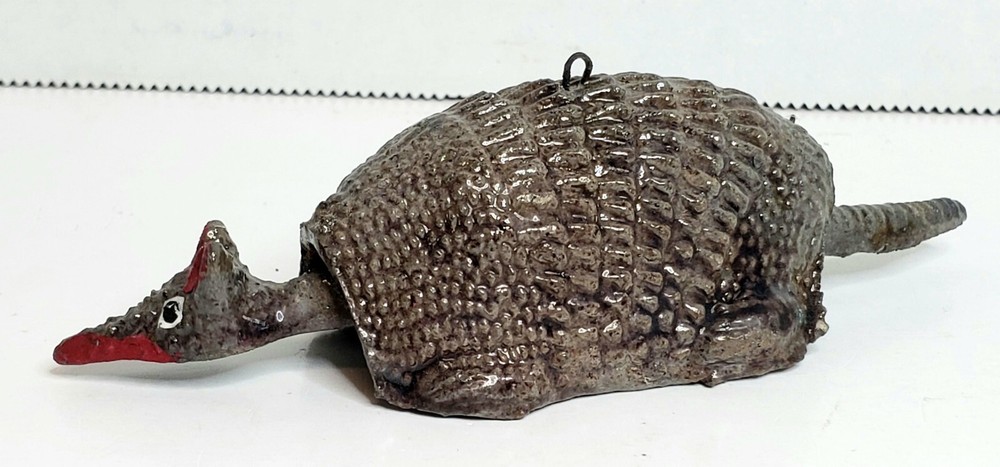 Vintage Armadillo Bobblehead Ceramic Made In Mexico 4.75
