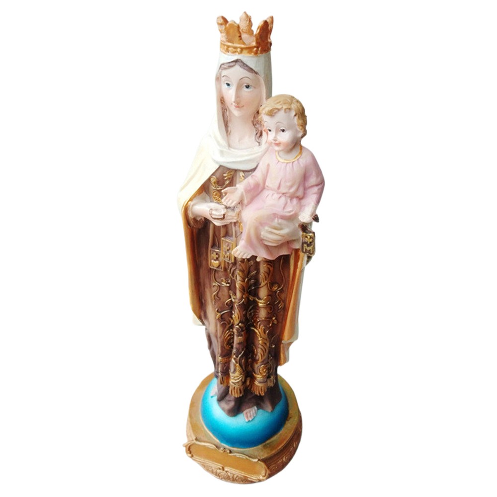 Resin Crafts Creative Jesus Birth Horse Trough Ornament Virgin Mary Statue