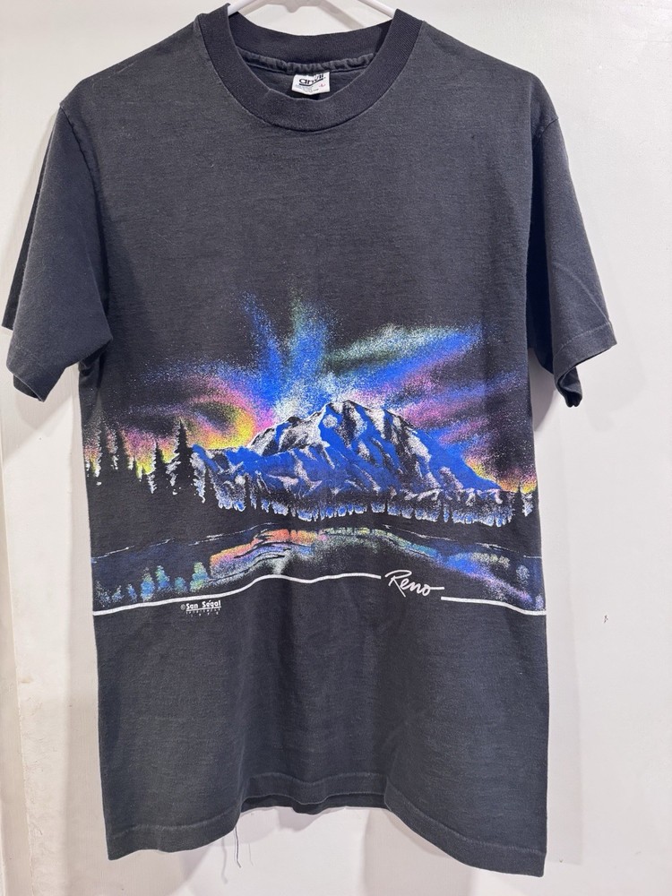 Vintage 1990 San Segal Reno Nevada Graphic Tee Size Large Single Stich USA Made