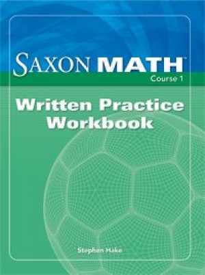 Saxon Math Course Written Practice Workbook by SAXPUB - Acceptable Paperback