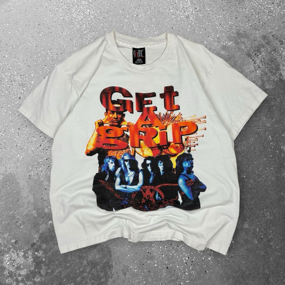 Vintage 1993 Aerosmith Get a Grip Tour T-shirt XL Single Stitch Giant tag