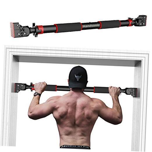 Pull Up Bar for Doorway, No Screws Required Chin Up Bar Adjustable Dip Bars