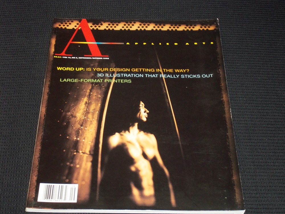 1998 SEPTEMBER APPLIED ARTS MAGAZINE - PETER LEVERMAN FRONT COVER - E 3112