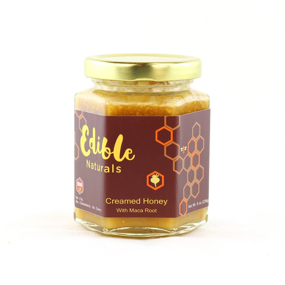 WOHO 100% Pure Creamed RAW Honey with Maca Root 8oz 226g