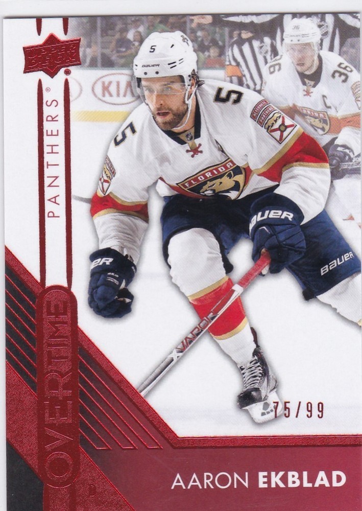 Aaron Ekblad 2016-17 Upper Deck Overtime Wave 2 Red Parallel 75/99 #63 Florida Panthers-image