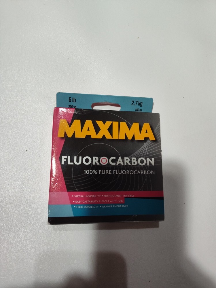 Maxima MFCOS6 Fluorocarbon Line 6lb 200yd Clear