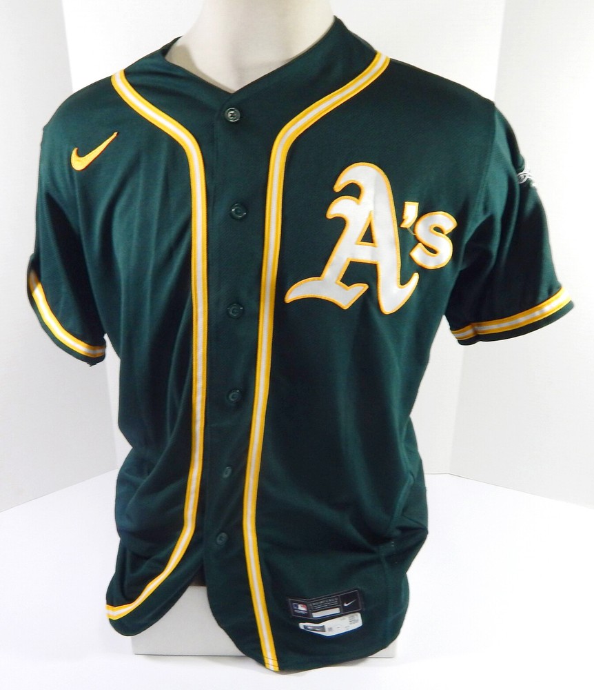 2020 Oakland A's Athletics #84 Game Issued Pos Used Dark Green Jersey ST 46 485