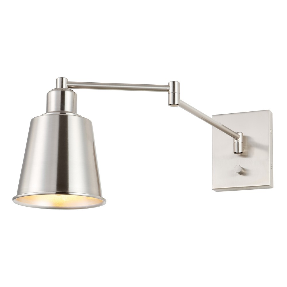 Jonathan Y JYL7576 Cary 9-Inch Nickel LED Wall Sconce