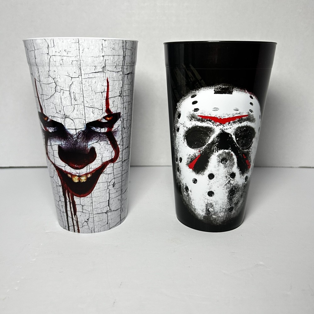 Pennywise And Jason Plastic Cups Lot Of 2.