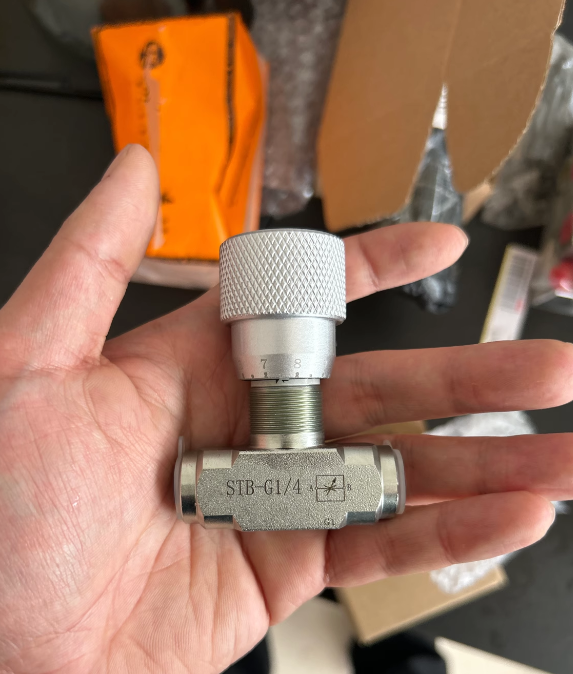6PCS STB-G1/4 Hydraulic Flow Control Throttle Valve