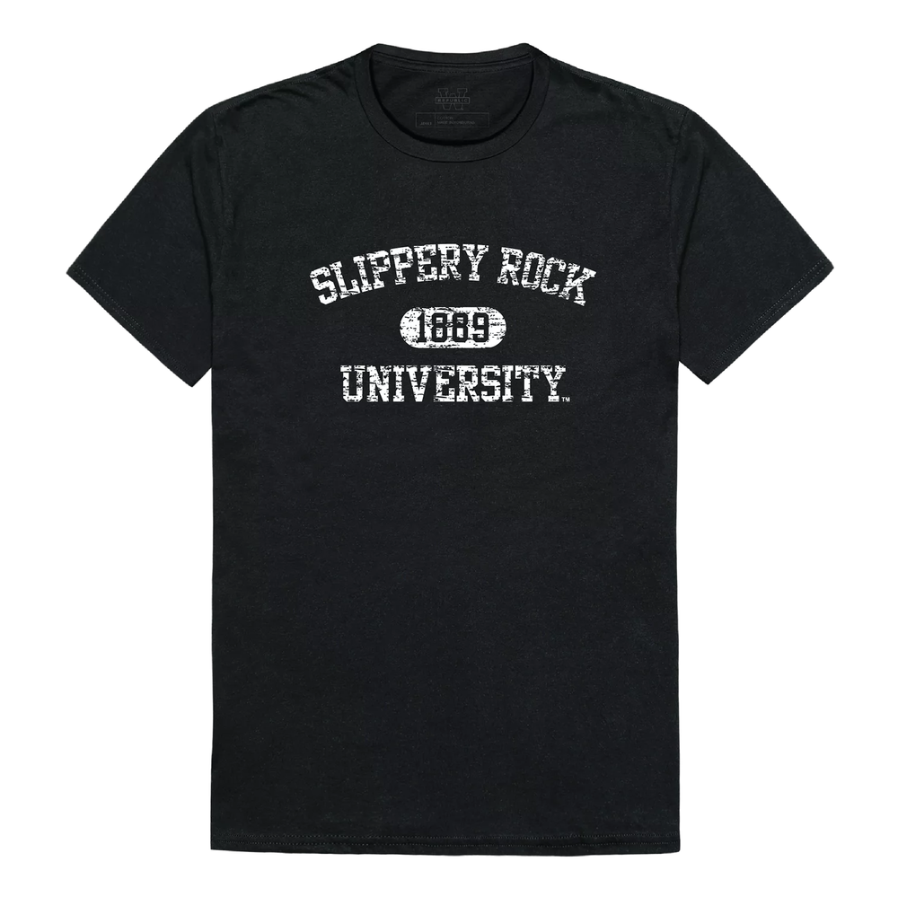 Slippery Rock University SRU NCAA Distressed Arch Vintage College Tee