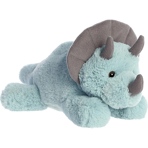 Aurora World Plush - Flopsie - TRICERATOPS (12 inch) Stuffed Animal Toy