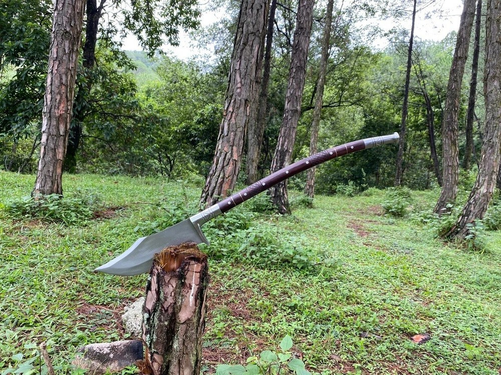 Handmade Viking Survival War Axe with Fixed Blade and Sheath for Hunting