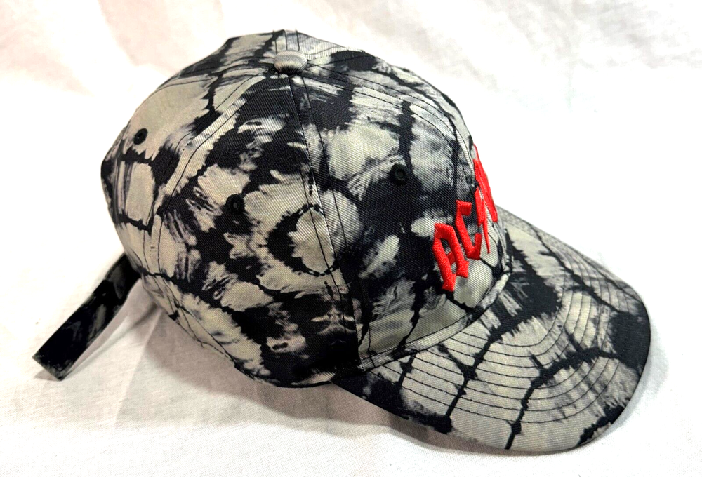 ACDC Tie Dye Red Embroidered Hat H3 Headwear - One Size Fits Most