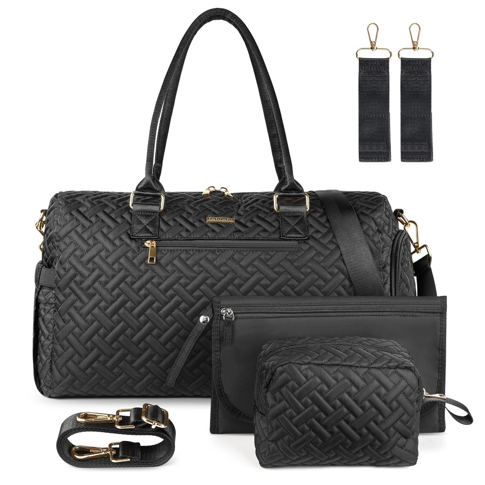 Diaper Bag Tote, Large Diaper Baby Bag with Cosmetic bag Changing Pad, Multif...