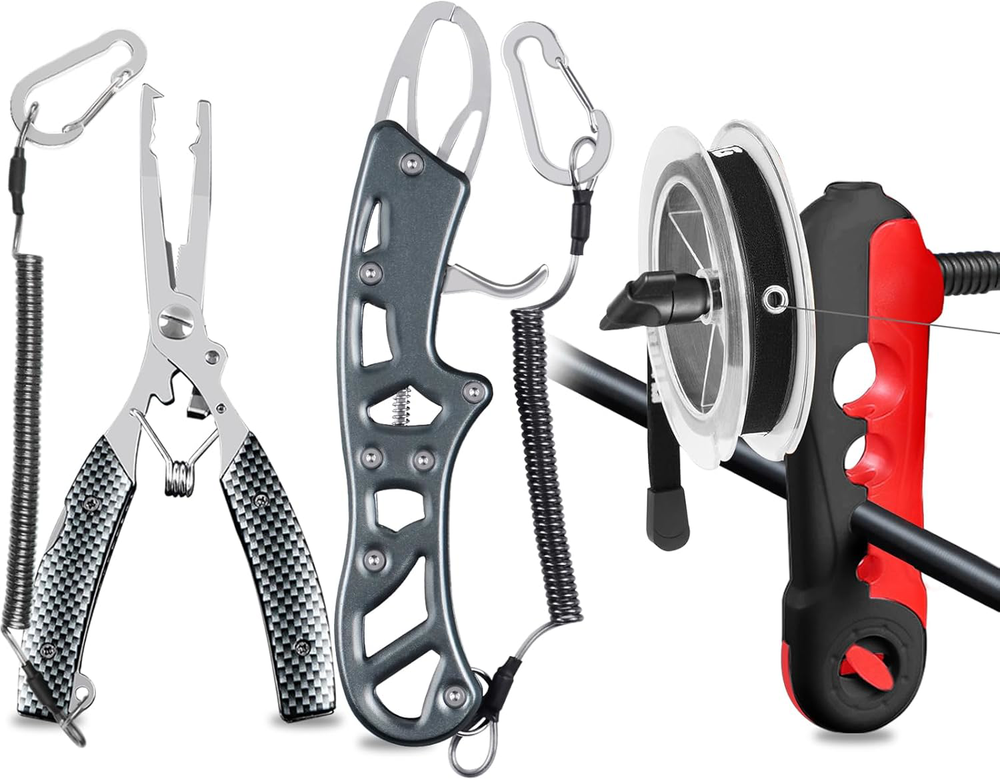 Fishing Tool Gift for Men, Fishing Pliers Hook Remover, Fishermen Pliers Kit Lip