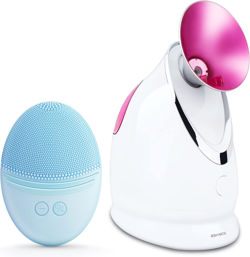 Facial Cleansing Brush Bundled with Facial Steamer